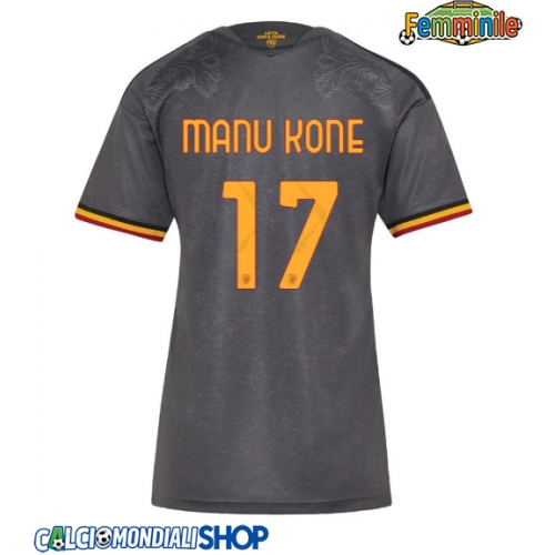 Maglie da calcio AS Roma Manu Kone #17 Terza Maglia Femminile 2026-27 Manica Corta